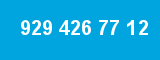 929 426 77 12 929 426 77 12